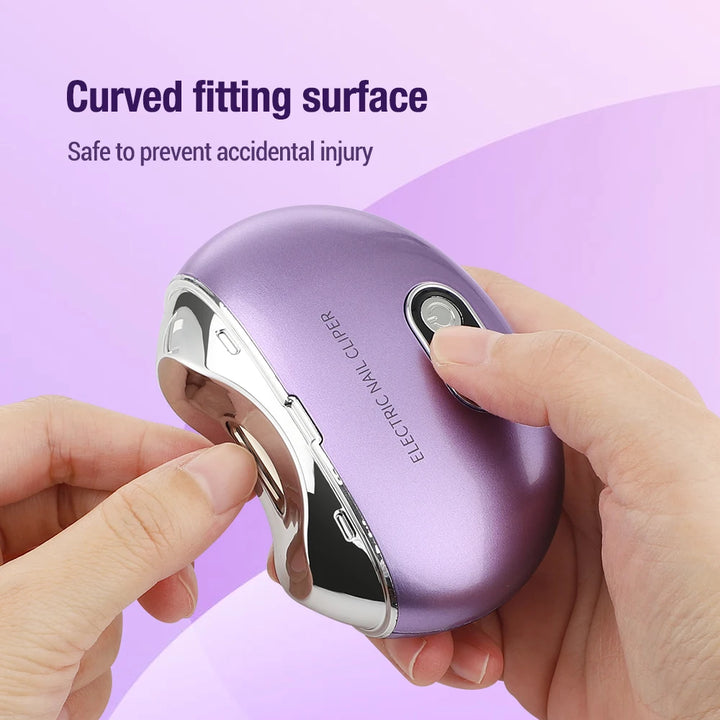 Electric Nail Clippers Rechargeable Mini Household Nail Trimming Machine for Children Adults Portable Automatic Nail Trimmer